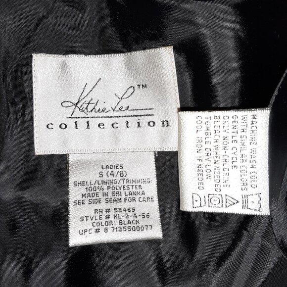 LBD Little Black Dress, Lined Bodice, Kathie Lee, Machine Wash * S 4/6 * - Picture 6 of 8